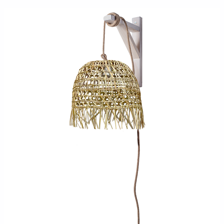 Lámpara Colgante con Soporte Medusa Fleco Corto