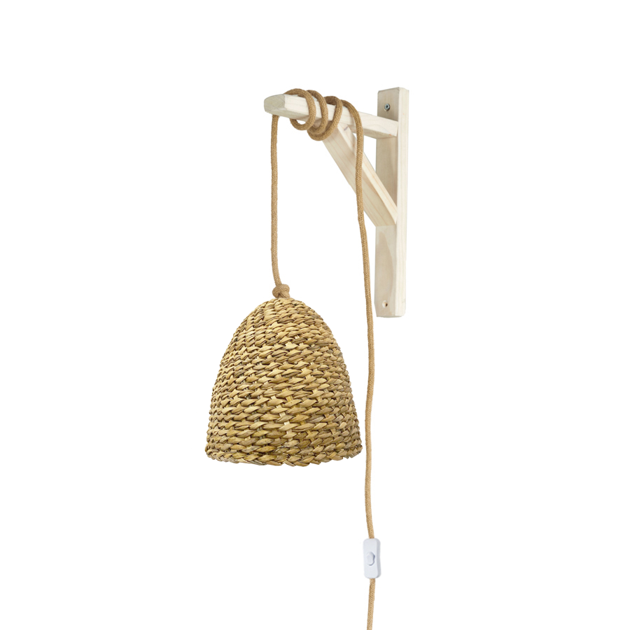 Lámpara Colgante con Soporte Sole SM Junquillo Tupido