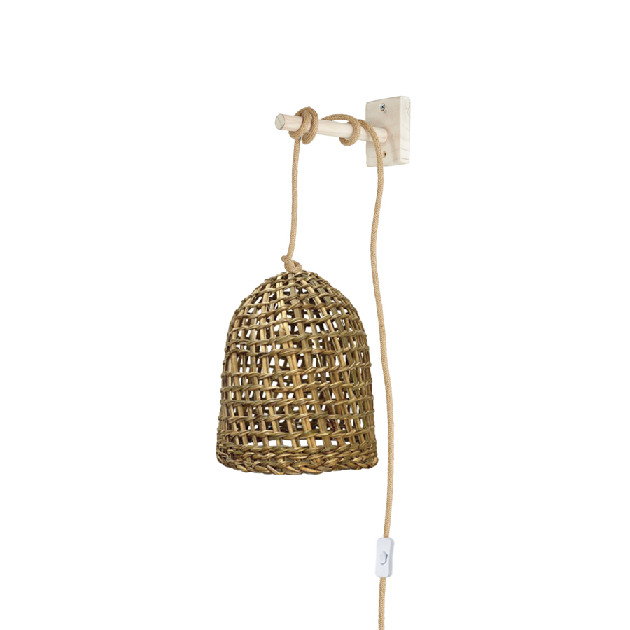 Lámpara Colgante con Soporte Sole SM Cestería
